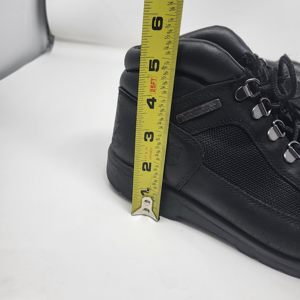 Timberland Field Boots Black Waterproof Leather Men Size 7 Youth 7 Women 8.5 - Picture 14 of 14